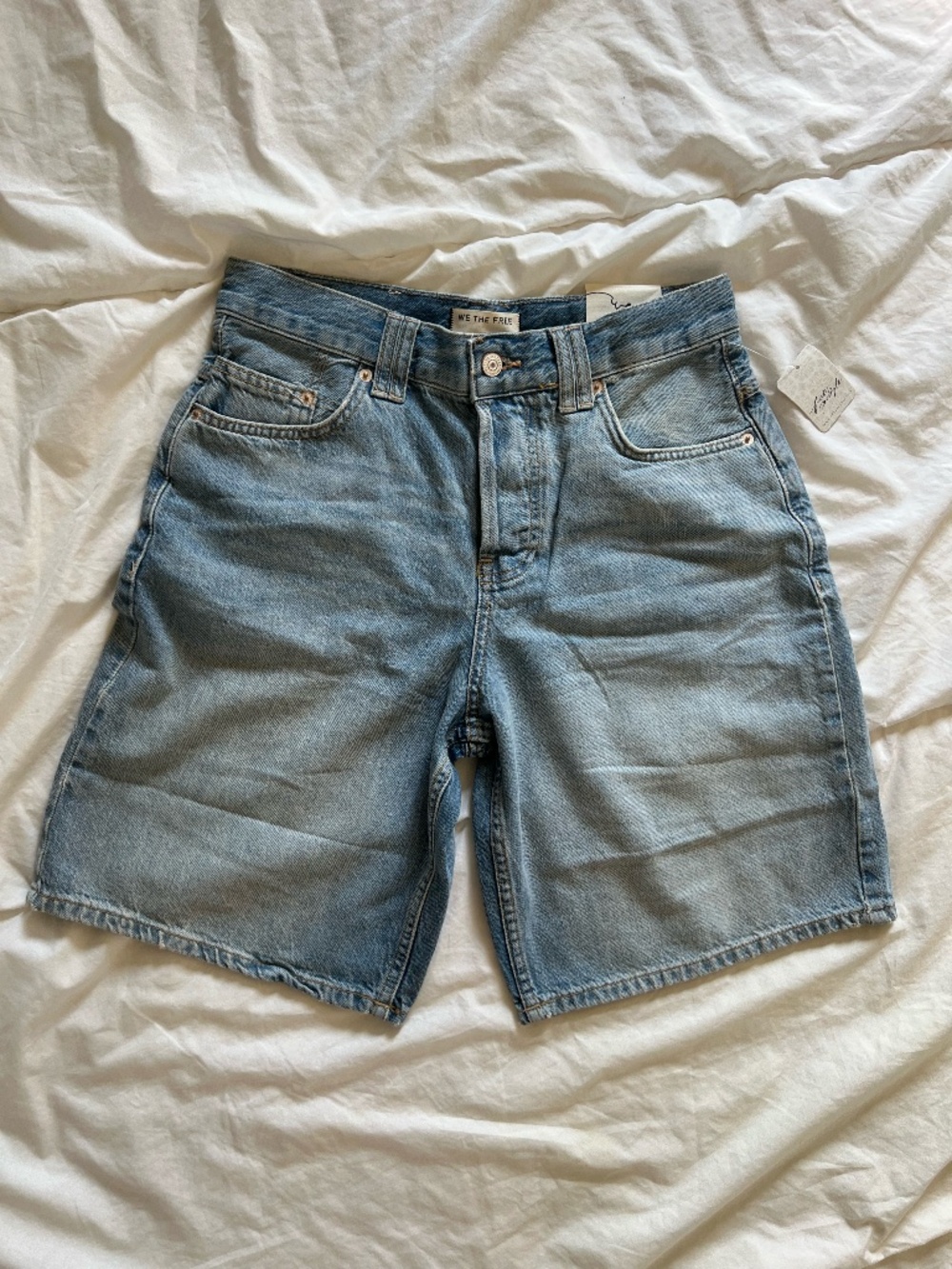 NWT Free People Montana Shorts Cowgirl Blues W 26 We The Free - Picture 2 of 14